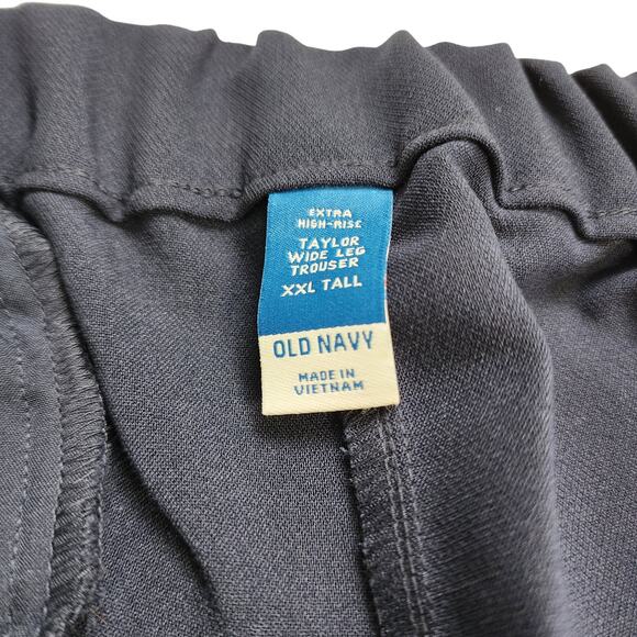 Old Navy Womens Extra High Rise Taylor Wide Leg Trouser Pants Size XXL Tall Navy - Picture 8 of 14